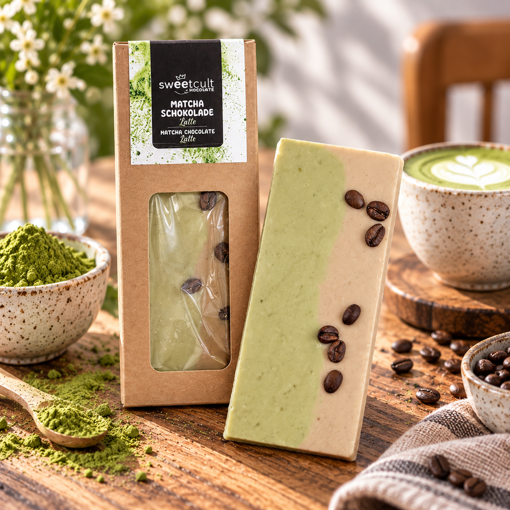 Matcha-Schokolade Latte